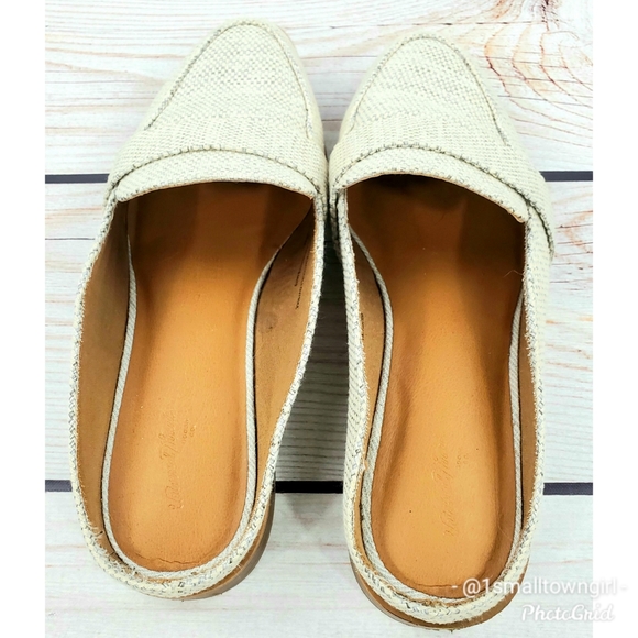 A New Day burlap wedge loafers 8 1/2 W - Picture 6 of 8